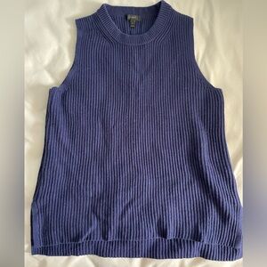J. Crew navy sleeveless tunic sweater